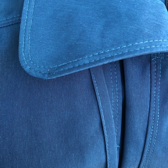 new women's London Fog Dark Teal dress rain Coat - Picture 5 of 6